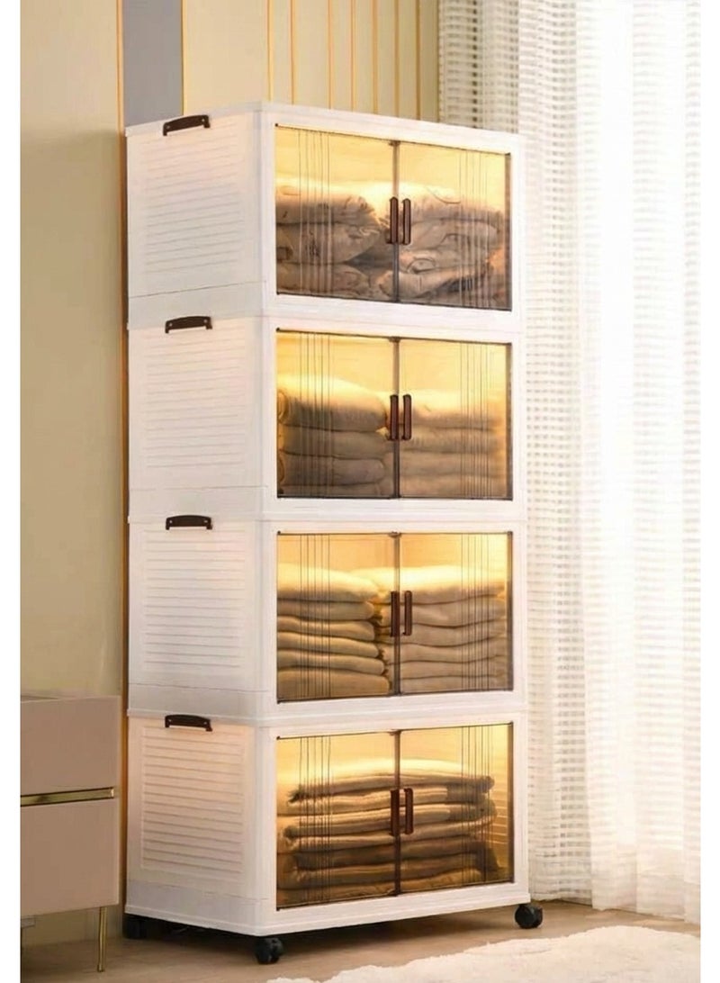 4-Tier Wardrobe with Large Storage Capacity - Image 1